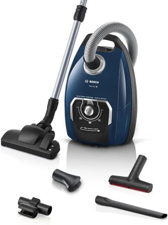 Пилосос Bosch з мішком Серія 8 BGL8XPER, ідеально підходить для алергіків, гігієнічний фільтр, 10-річна гарантія на двигун, XXL на