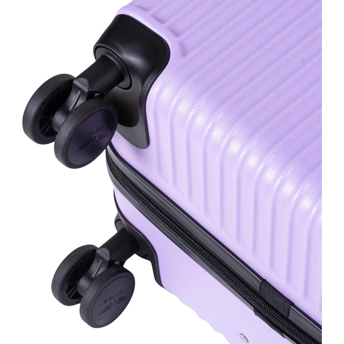 Валіза Wings з твердим корпусом - 66 x 43 x 26 см, велика дорожня валіза та візок - надлегка валіза на колесах - ручна поклажа з колесами - валіза з замком - маленький візок для літака, колір Шампань