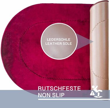 Комплект із 2 нековзних килимків для ванни сливового кольору зі шкіряною підошвою М&39які килимки для ванни та душу Для ванни, душу та туалету Килимки для ванни, які можна прати в пральній машині Rixos