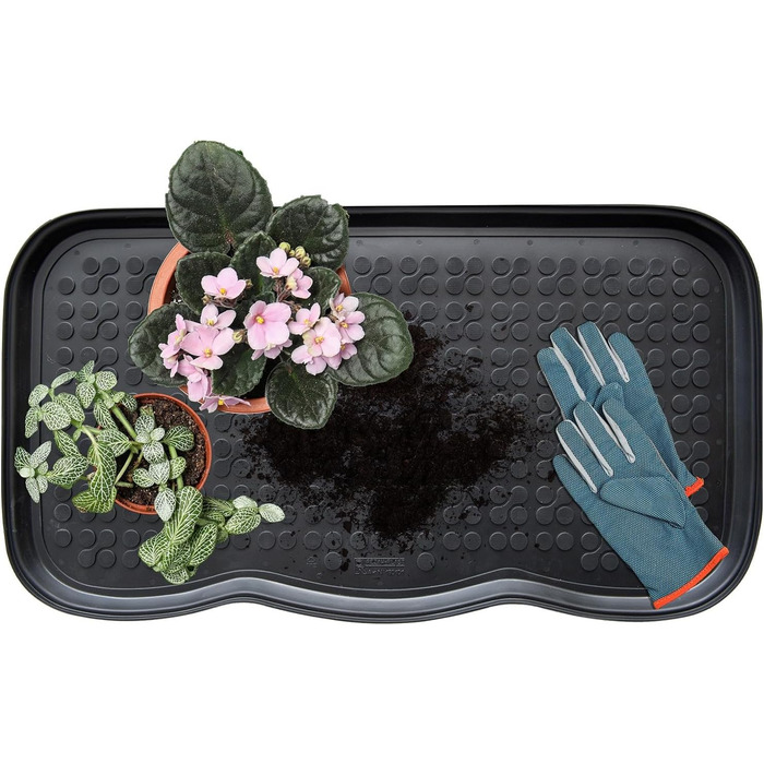 Ароматизований піддон для взуття 40 x 72 см Килимок для взуття Поличка для взуття Підставка для взуття Піддон для взуття, під дощ, осінь, зима Термопластик Протиковзкий Піддон для взуття Гнучкий 40 x 72 см Чорний