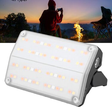 Ліхтарі для кемпінгу CHICIRIS, портативний кемпінговий ліхтар, у формі картки, 7 рівнів яскравості, 8 регульованих, 900 лм, тип C, акумуляторний з індикатором живлення, для походів на свіжому повітрі