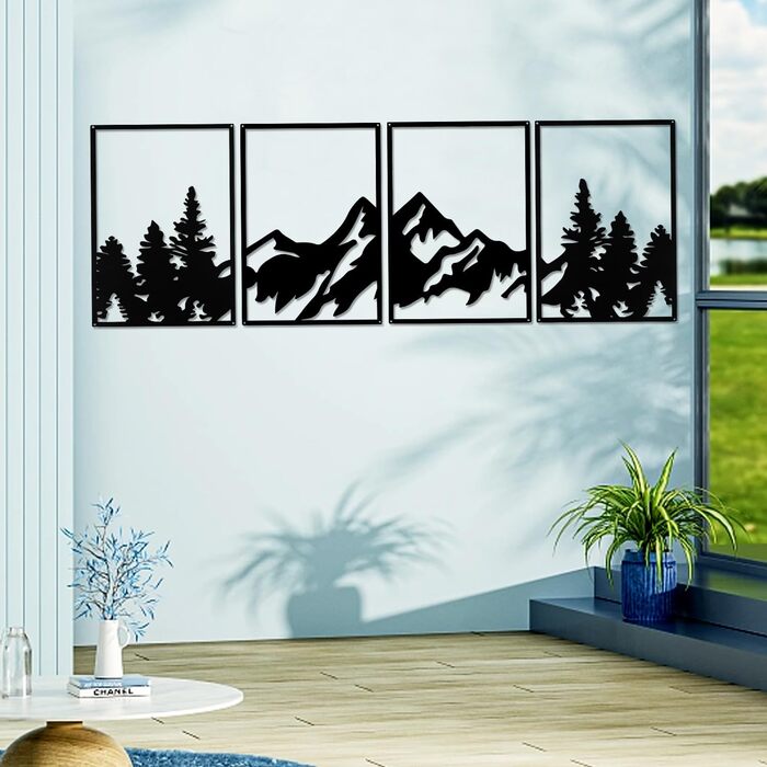 И металеві прикраси стін металеві гори і ліси прикраси стін гори і ліси металеві настінні картини великі настінні скульптури для д