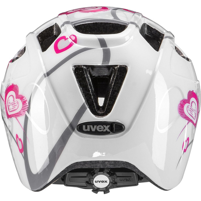 Легкий велосипедний шолом для дітей - індивідуальне регулювання розміру - розсувний зі світлодіодним підсвічуванням 51-55 см серце