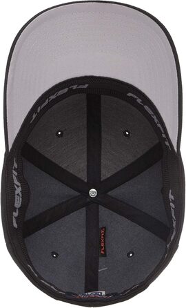 Чоловіча спортивна бейсболка Flexfit приталена кепка з застібкою L-XL чорна