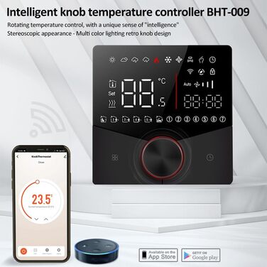 Weytoll Smart WiFi Thermostat with App Control, Programmable, Weekly, Frost Protection, Ideal for Home, School, Office, Hotel, Weytoll Smart WiFi Thermostat with App Control, Programmable, Weekly, Frost Protection, Ideal for Home, School, Office, Hotel