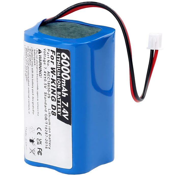 Акумулятор для Bluetooth-колонки W-King D8, музичної скриньки для вечірок, літій-іонний акумулятор (7,4 В, 6000 мАг)