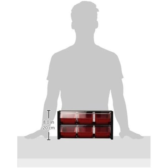 Абелювані коробки, 360 x 170 x 190 мм, папка з 6 відділеннями, 306006 шт.