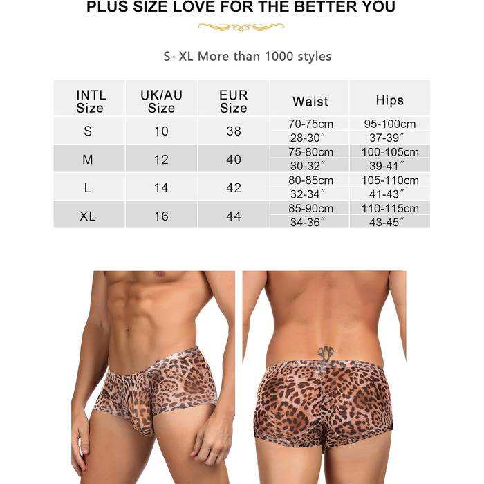 Чоловічі боксерські шорти з леопардовим принтом ohyeahlady, сексуальна спідня білизна для чоловіків, прозорі труси, еротична білизна, великі розміри, кумедні труси, спідня білизна з опуклим карманом, дихаючі труси, великі розміри XL, леопардовий принт