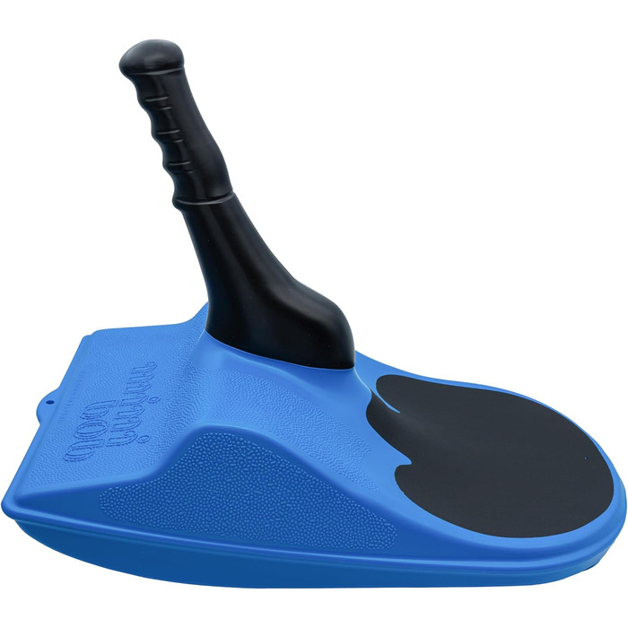 Дитяча пластикова шапка на зиму синя