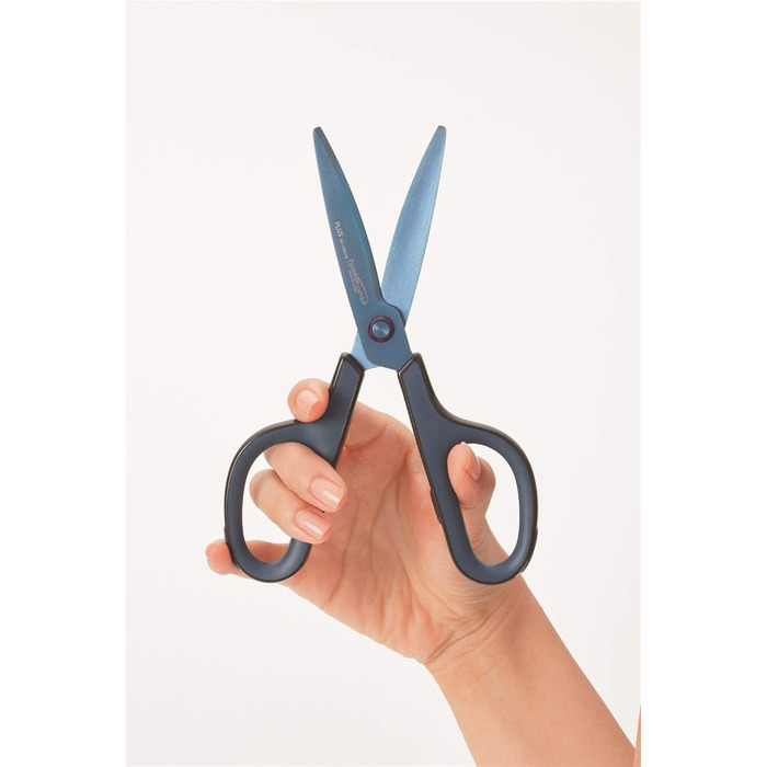 Плюс японські ножиці Fitcut Curve Premium, з титановим покриттям, 175 мм, сині, 5 шт.