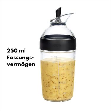 Шейкер для заправки для салату OXO Good Grips, малий, 250 мл чорний чорний шейкер 200 мл