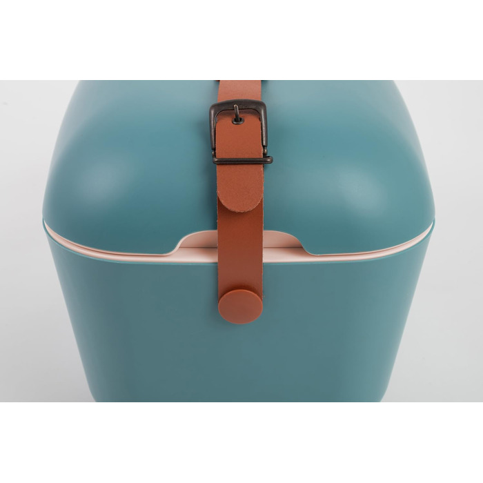 Пасивний холодильник/сумка-холодильник Kreher Polar у ретро-вінтажному дизайні, виготовлений з пластику з термоізоляцією з полістиролу (Airpop), 12 л, класичний синій