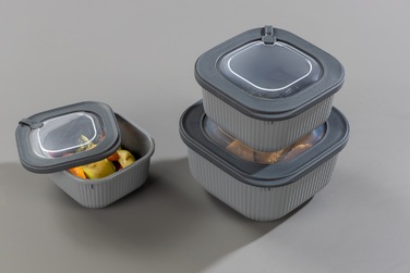 Набір контейнерів 0,6/1,1/1,8 Line Box Gray Idea Home