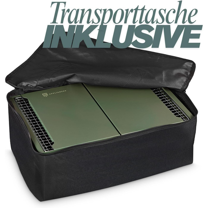 Портативний кемпінговий гриль, складний вугільний гриль, настільний вугільний гриль для подорожей 45x31 см, настільний кемпінговий гриль для приготування їжі на свіжому повітрі, кемпінгу та пікніків (армійський зелений)