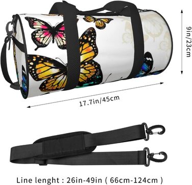 Дорожня сумка-циліндр з квітковим принтом, спортивна сумка для чоловіків та жінок, сумка-мішок, спортивна дорожня сумка