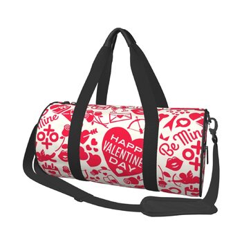 Сумка для подорожей чоловіча з написом Happy Valentine's Day, спортивна сумка для вікендів та коротких поїздок