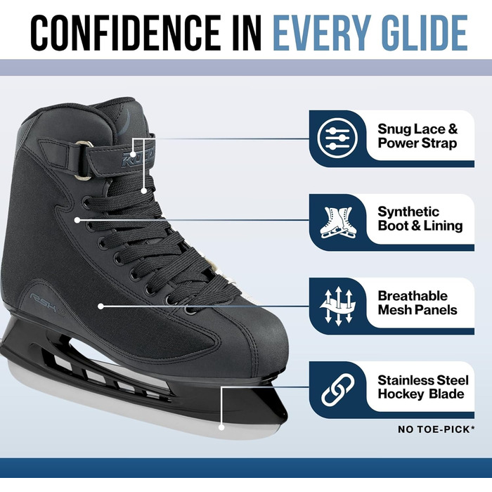 Чоловічі ковзани Roces RSK 2 43 чорні, одинарні