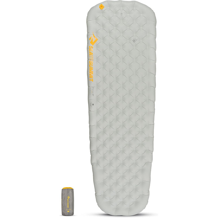 Килимок для сну Sea to Summit Ether Light XT Air Mat, надувний матрац сірого кольору, великий