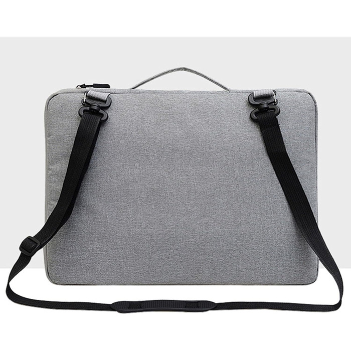 Сумка на плече для ноутбука 12 14 16 дюймів Водонепроникна сумка для ноутбука Міцний і легкий месенджер 14 чорний