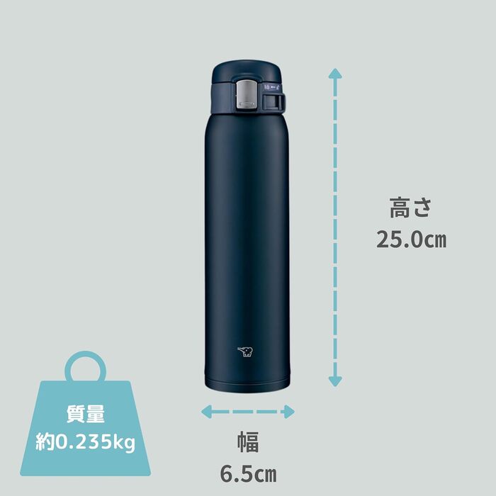 Термокружка ZOJIRUSHI SM-SF60-AD (600 мл), темно-синя