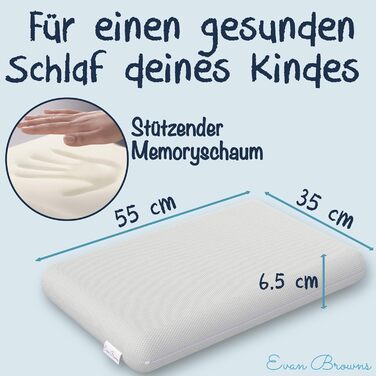 Подушка дитяча - подушка для підтримки шиї дитяча - ортопедична подушка дитяча - м'яка подушка з піни з пам'яттю дитяча - дитяча п