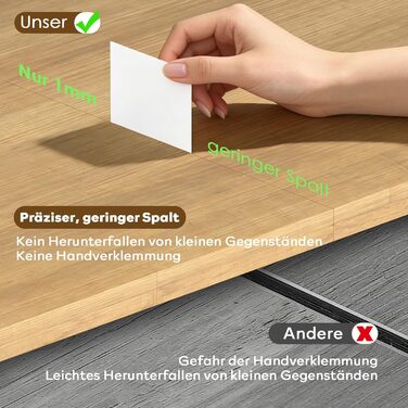 Розсувний обідній стіл 120-160 см, сучасний дерев&39яний обідній/кухонний стіл для 2-6 осіб, довгий розсувний обідній стіл, великий конференц-стіл для вітальні/їдальні (натуральний)