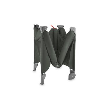 Дитяче та дитяче дорожнє ліжечко MoMi BELOVE PLUS 2-в-1, складне, 2 рівні для сну для немовлят до 9 кг та дітей до 15 кг з дитячим матрацом, ігровою ручкою, пеленальний килимок та сумка для перенесення, темно-зелений