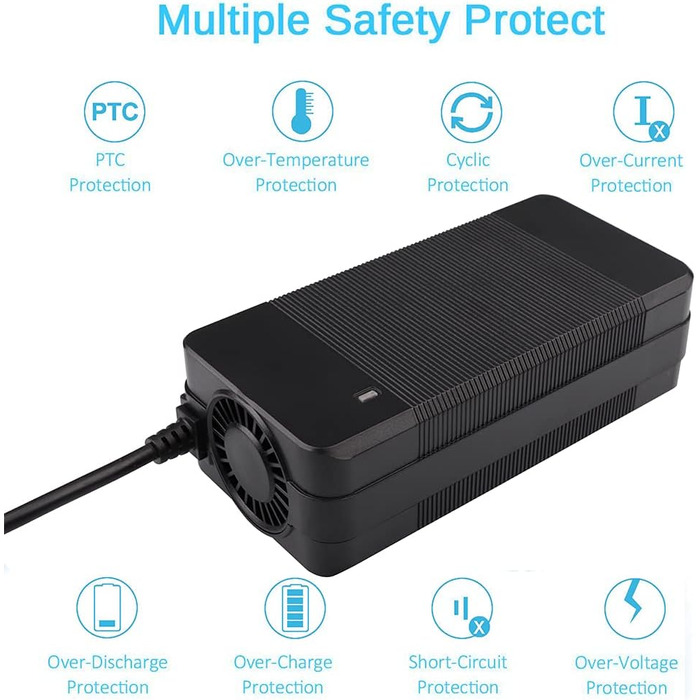 Зарядний пристрій для акумуляторів 24V 5A, самокатів, електросамокатів, велосипедів, електровелосипедів з можливістю перезарядки