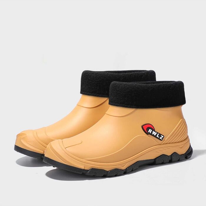 Чоловічі гумові черевики 2026 року, стильні, теплі, для поїздок на роботу, гумове кухонне взуття, яке легко чиститься, міцні водонепроникні гетри для активного відпочинку на вулиці, розмір 44 EU, хакі