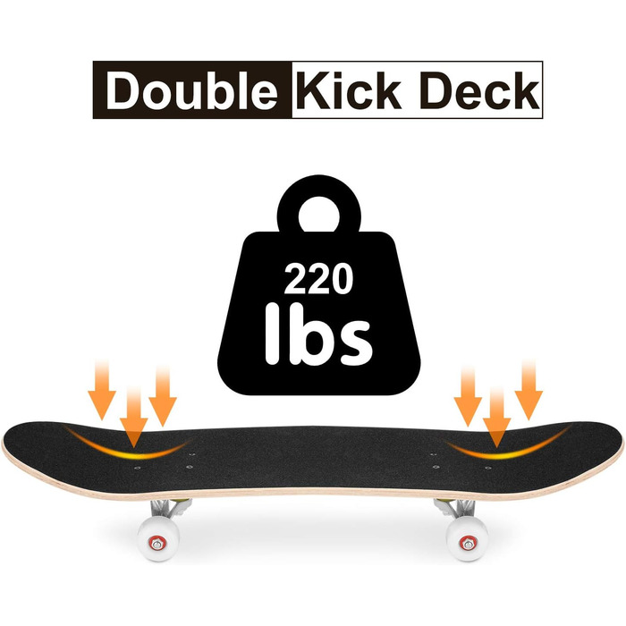 Унісекс - дорослі 3108-1 Скейтборд L Череп