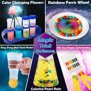 Набори для експериментів для дітей хлопчиків та дівчаток, Набір для наукових експериментів, іграшка для хлопчиків, подарунки, Набір для хімії, дитяча лабораторія, 150