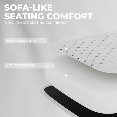 Ігрове крісло, ергономічне офісне крісло з підставкою для ніг та поперековою опорою, регульоване по висоті робоче крісло для дорослих, ігрове крісло для ПК для кіберспорту, стрімінгу та домашнього офісу, білий/чорний