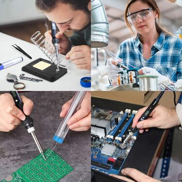 Набір електричних паяльників - набір паяльників 80 Вт, на паяльнику, регульована температура 180 - 480 з ручкою паяльника, паяльни