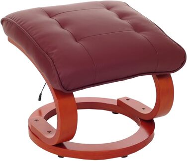 Масажу-реклайнер Mendler Pescatori II, розслаблююче масажне крісло, функція масажу - Бордо