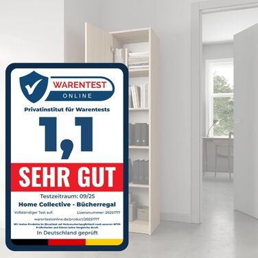 Домашня колекційна книжкова полиця, шафа-органайзер, Sonoma, ширина 40 см, висота 180 см, багатофункціональна шафа з 4 регульованими полицями, картотечна шафа, настінна полиця, вузька, дерев&39яна, спальня, передпокій, натуральний колір