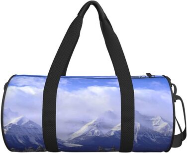 Універсальна дорожня сумка Блакитне небо та білий сніг, спортивна сумка для чоловіків та жінок, велика сумка для подорожей та спорту