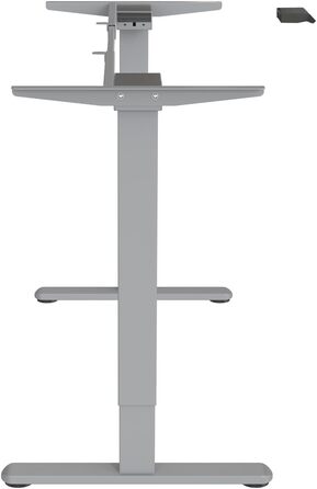 Каркас електричного столу SVITA DOBON для стільниці, регульовані по висоті ніжки, функція пам&39яті, подвійний двигун, металевий, сірий