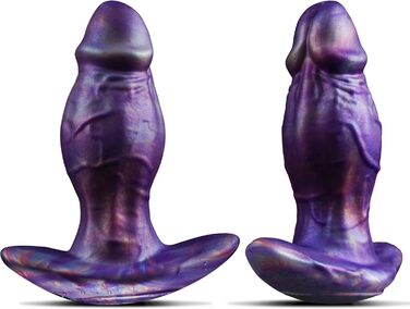 Великий анальний фалоімітатор Leyuto, силікон, реалістична форма, анкерна основа, S