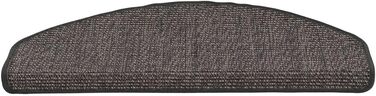 Килимок Snapstyle Natural Sisal Step Mat Half Round однотонний, Розмір/Обробка/Кількість 24x65 см (Half Round) , КолірStone Mix 24