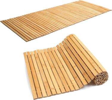 Дерев&39яний килимок для ванної 120 x 50 см, дерев&39яний килимок для сауни, бамбуковий килимок для дверей, нековзний та простий у догляді килимок для сауни