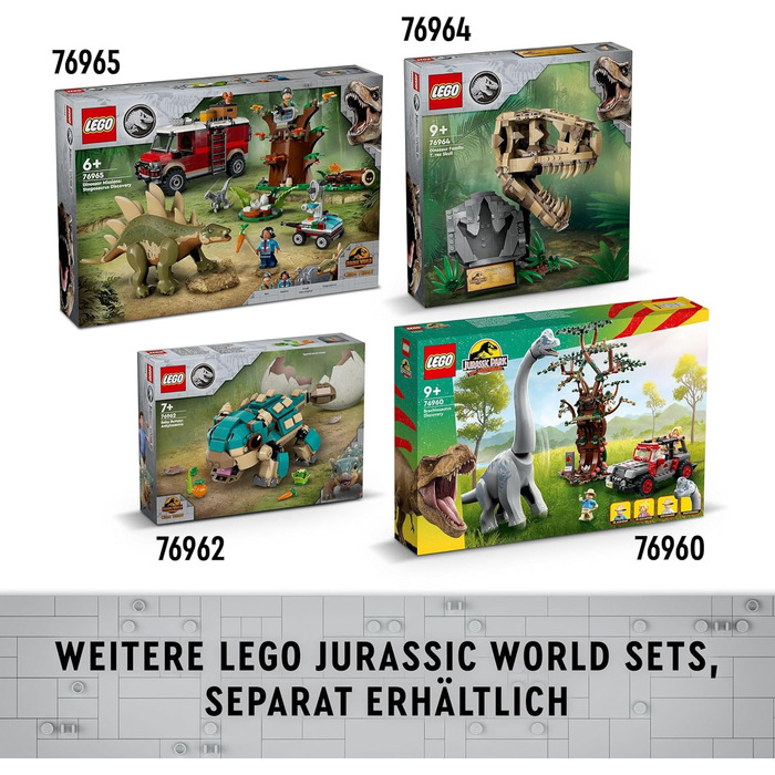 Збірний іграшковий динозавр для шанувальників Jurassic World New Adventures, подарунок для хлопчиків і дівчаток від 7 років 76962