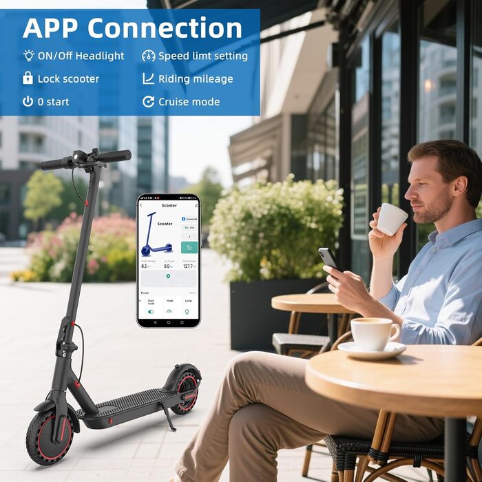 Дюймовий електричний самокат, 3 режими швидкості, акумулятор класу А ємністю 10,4 Аг, запас ходу 35 км та вантажопідйомність 120 кг, 8,5-