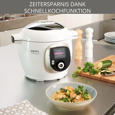 Мультиварка Krups Cook4Me CZ7101 вкл. книгу рецептів об'єм 6 л Електрична скороварка 150 запрограмованих рецептів Інтуїтивно зрозу