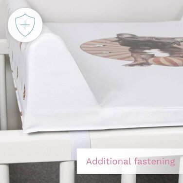 Пеленальний матрацик з твердою основою 70 х 50 см підходить для ліжечка 120 х 60 см (павич)