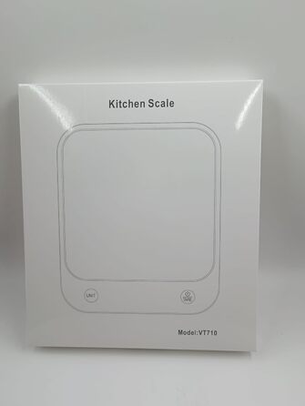 Кухонні ваги Vitafit 10KG цифрові зі світлодіодним дисплеєм та функцією тари, Центр ваги з 2001 року, Цифрові ваги з вимірюванням