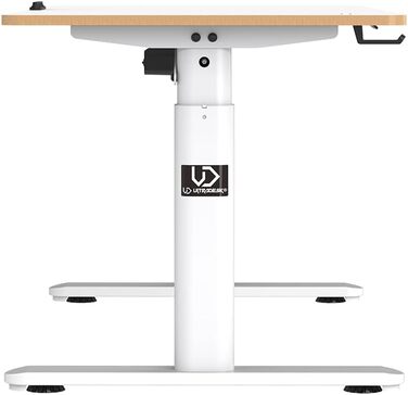 Дитячий письмовий стіл Pulsar, регульована висота - 120x60x55-81 см - Комп&39ютерний стіл для 2 моніторів - для дитячих кімнат, кімнат підлітків - Білий 120x60x55-81 см