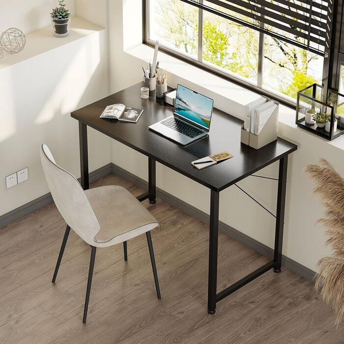 Маленький письмовий стіл, 8040 см Комп&39ютерний стіл Офісний стіл для навчання, спальні, вітальні, офісу, Невеликий сучасний дерев&39яний ПК стіл Офісний стіл для дому, офісу, чорний Чорний 8040 см