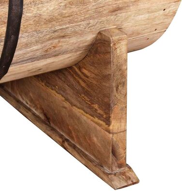 Журнальний столик з масиву мангового дерева 88x50x40 см, приставний столик