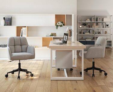 Оксамитове офісне крісло Storeo Imp, оксамит / метал, сірий