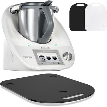 Ковзаюча дошка Xtsuen для Thermomix TM6/TM5, аксесуари для акрилової ковзаючої дошки, високоякісні тефлонові глайди, переміщення без зусиль, ковзаюча дошка Thermomix з ручкою (чорна)